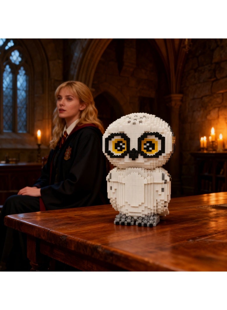 Harry Potter Hedwig Building Blocks IP Magic Owl Model Assembly Bricks Exquisite Detail DIY Building Toy for Fans Collection Display - Image 3